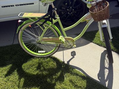 Panama Jack Cruiser Bike - Women's, Green/White, Basket & Cupholder, Single Speed
