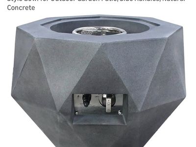 Kante 25-inch Concrete Propane Fire Pit Table (New)