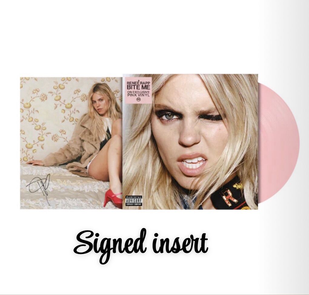 Reneé Rapp-SIGNED BITE ME-Baby Pink Vinyl-SEALED