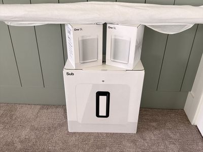 Sonos Arc Bar, Sonos Sub & 2x One SL Speaker Set - White Home Audio System