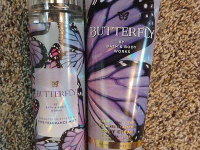 FUNDRAISER-Bath & Body Works Butterfly Fine Fragrance Mist & Ultimate Hydration Body Cream Set