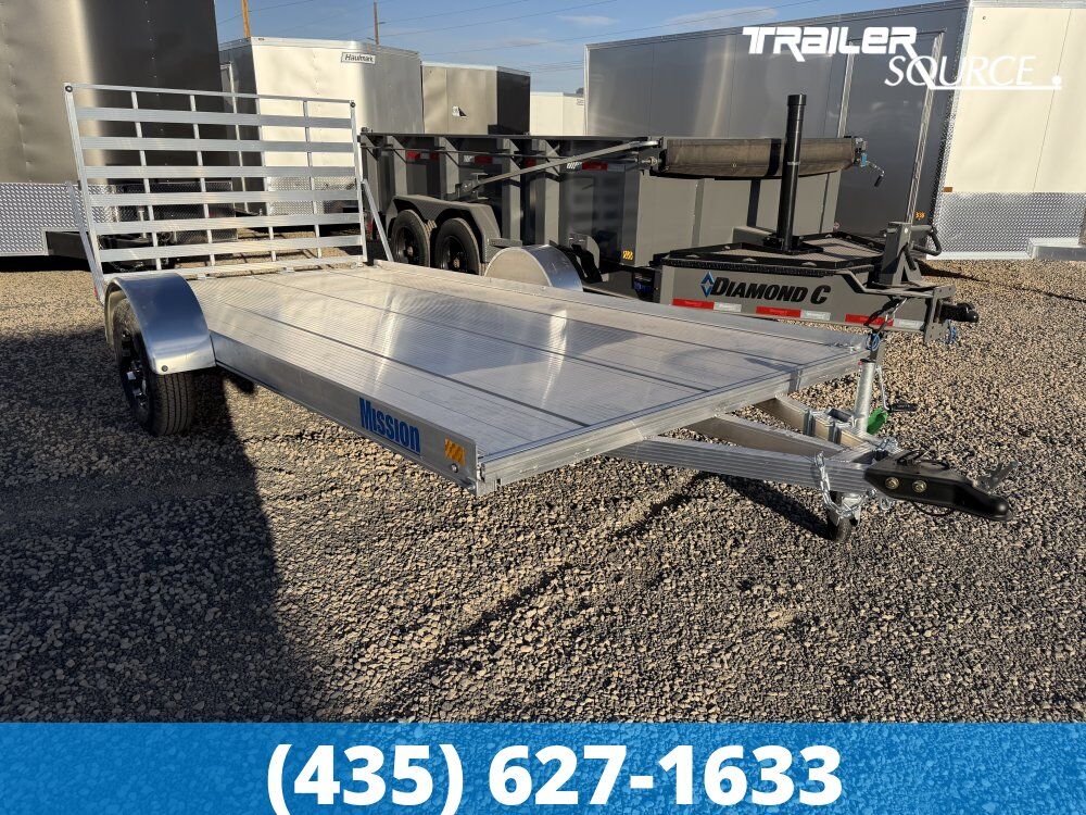7x12 Alcom FlexHaul Aluminum Trailer - Interior - 3.5K GVWR - Alloy Wheels