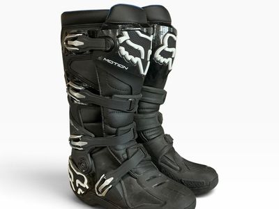 Fox Racing Motion Motocross Boots Black Size 9 E75014610
