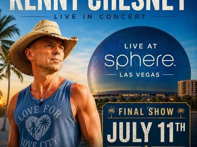 Kenny Chesney Sphere July 11th $300 for Pair - Sec 407 R17 3,4