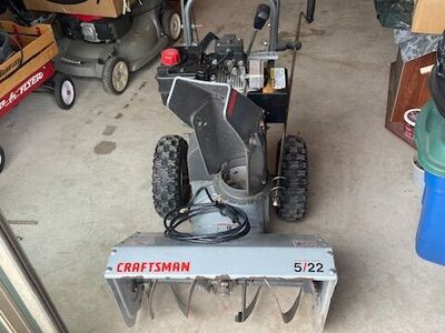 Craftsman Snow Blower 5hp 22inches wide electric start