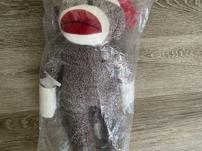 18 inch sock monkey new in bag