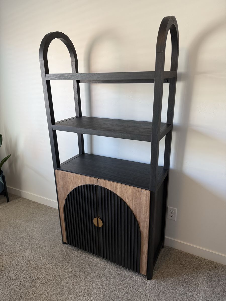 Modern Arched Storage Cabinet / Bookcase