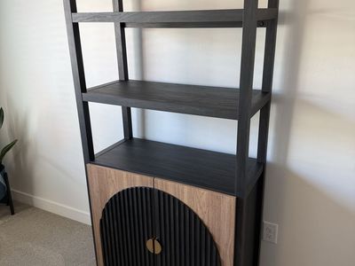 Modern Arched Storage Cabinet / Bookcase