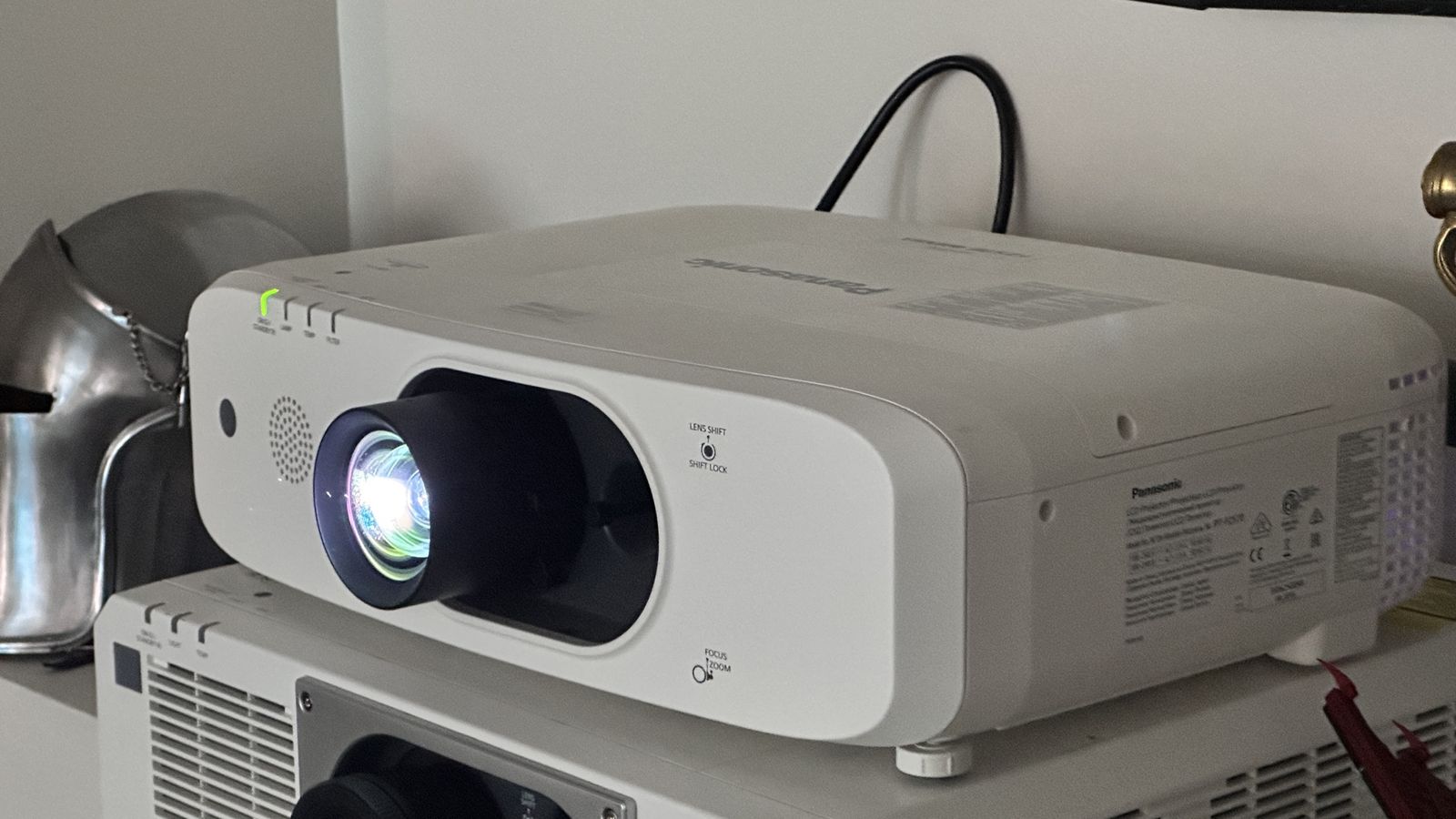 Panasonic PT-FZ570 WUXGA Projector, 4500 Lumens, Lens Shift, Low Hours
