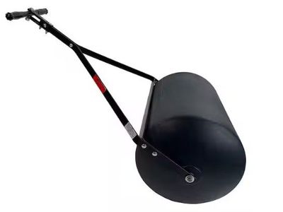 Water-Fillable Tow/Push Lawn Roller for Flattening Lawns