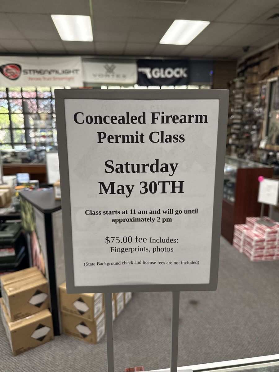 Concealed Firearm Permit Class