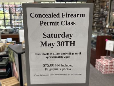 Concealed Firearm Permit Class