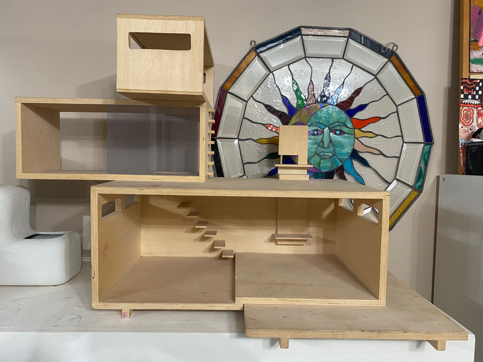 Mid century modern dollhouse.