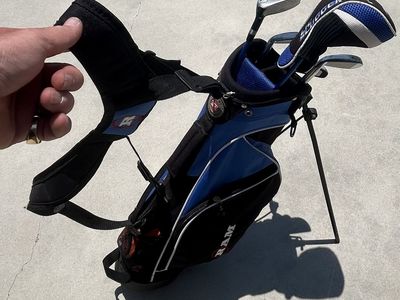 Little Slugger Kids Gold Clubs with Stand Bag