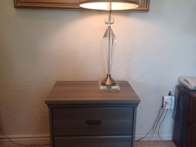 South Shore Versa 2-Drawer Nightstand Weathered Grey Oak, Traditional