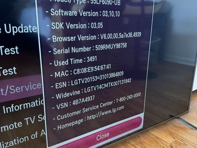 LG 55LF6090-UB 55" Full HD 1080p Smart LED TV - UsedGood Condition