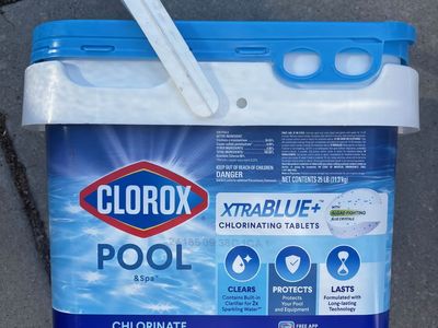 Clorox Xtrablue 3" chlorine tablets 25 lbs.