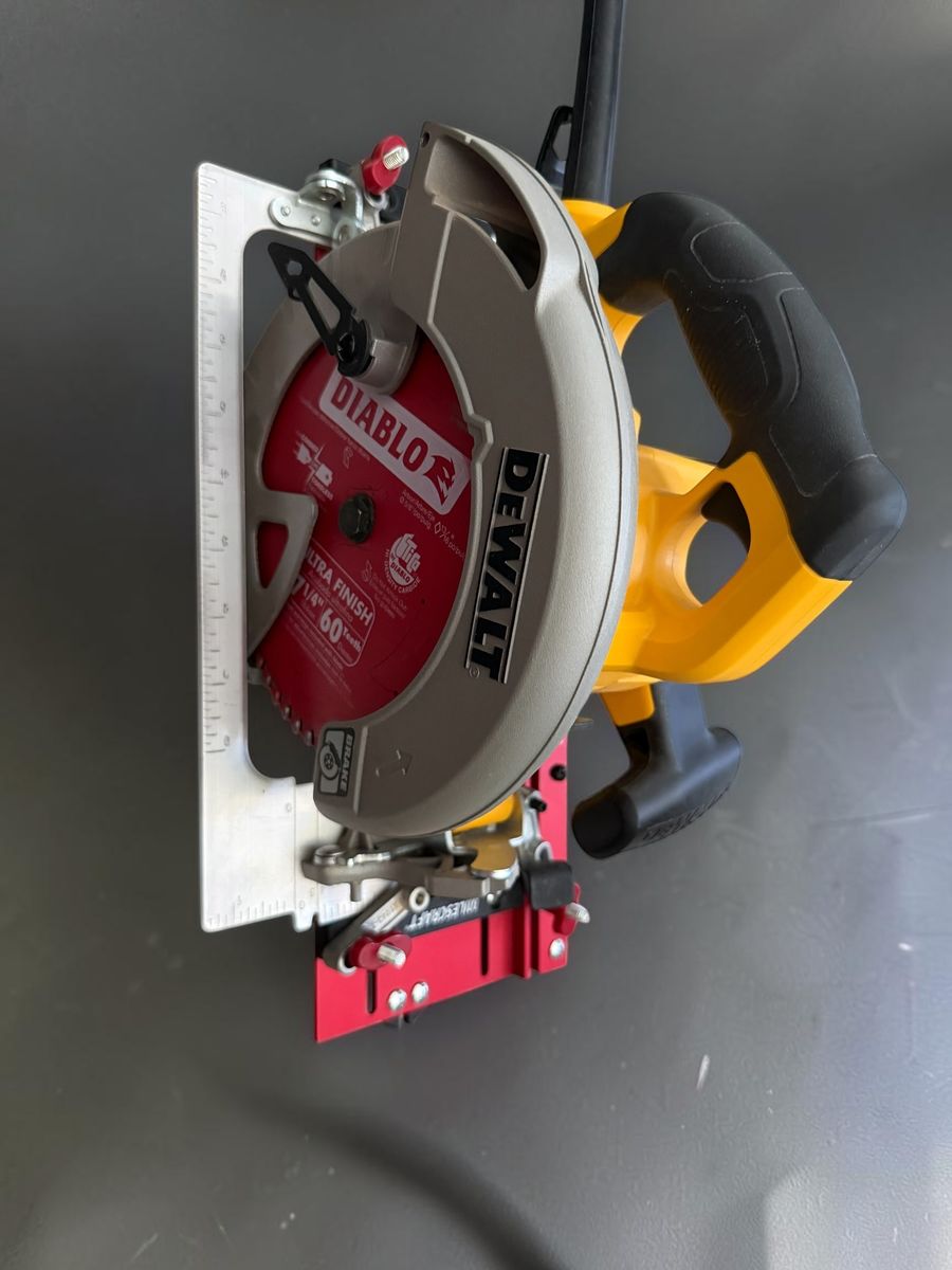 DeWalt DWE575SB 7-1/4" Circular Saw (Diablo Blade) with Milescraft Track SawGuide + Track Square Guide