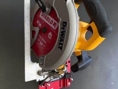 DeWalt DWE575SB 7-1/4" Circular Saw (Diablo Blade) with Milescraft Track SawGuide + Track Square Guide