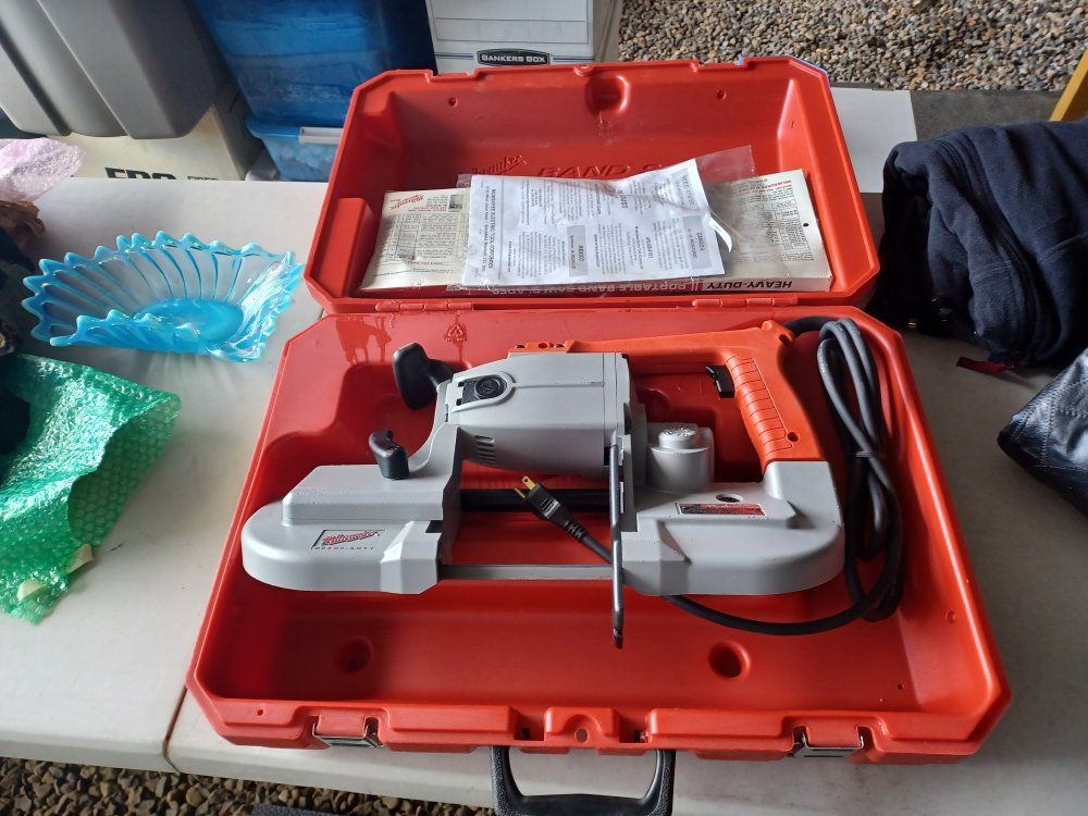 Milwaukee Heavy Duty Portable Band Saw Kit - Corded Electric with Case
