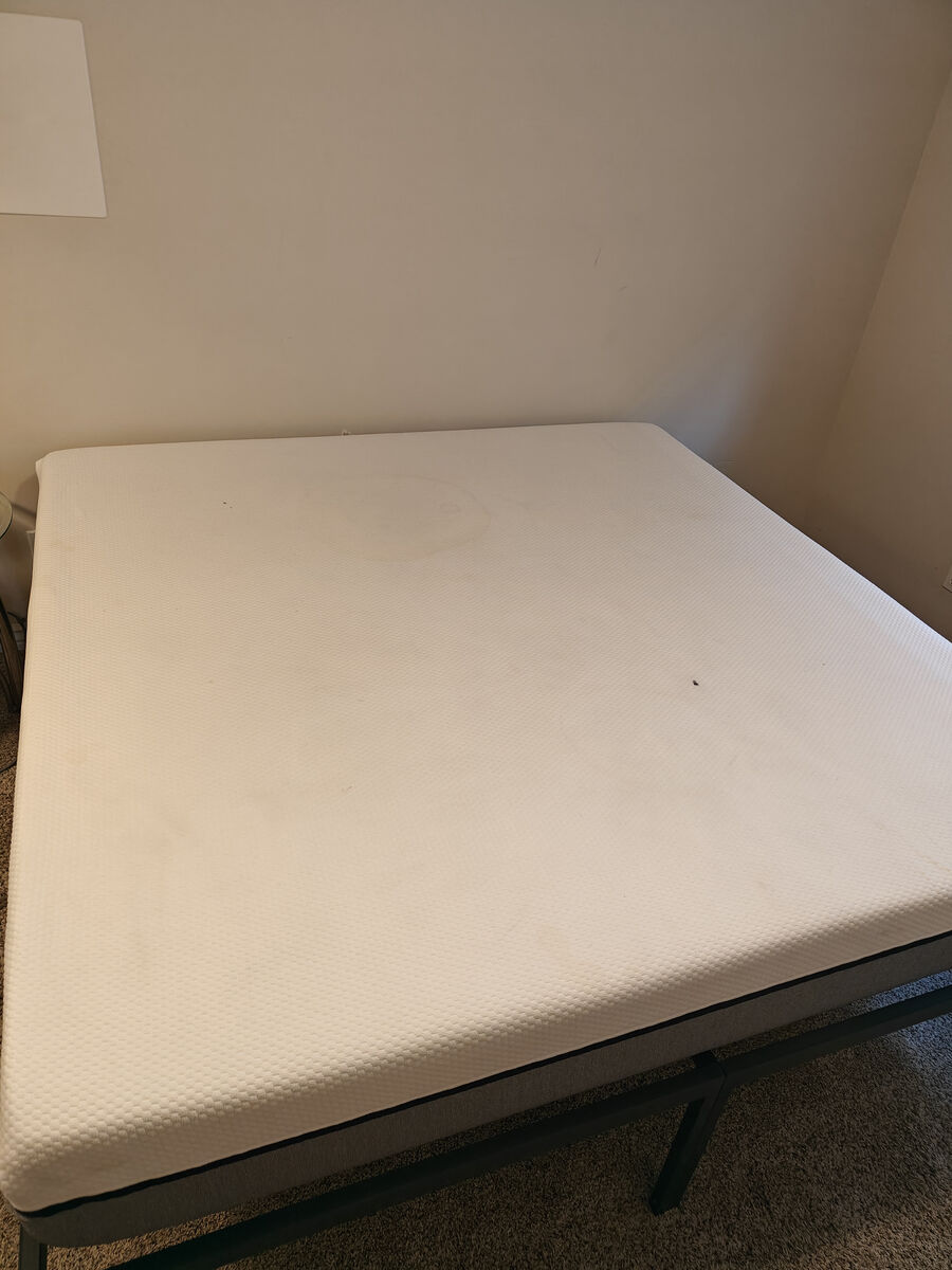 King size frame and mattress (Lull)