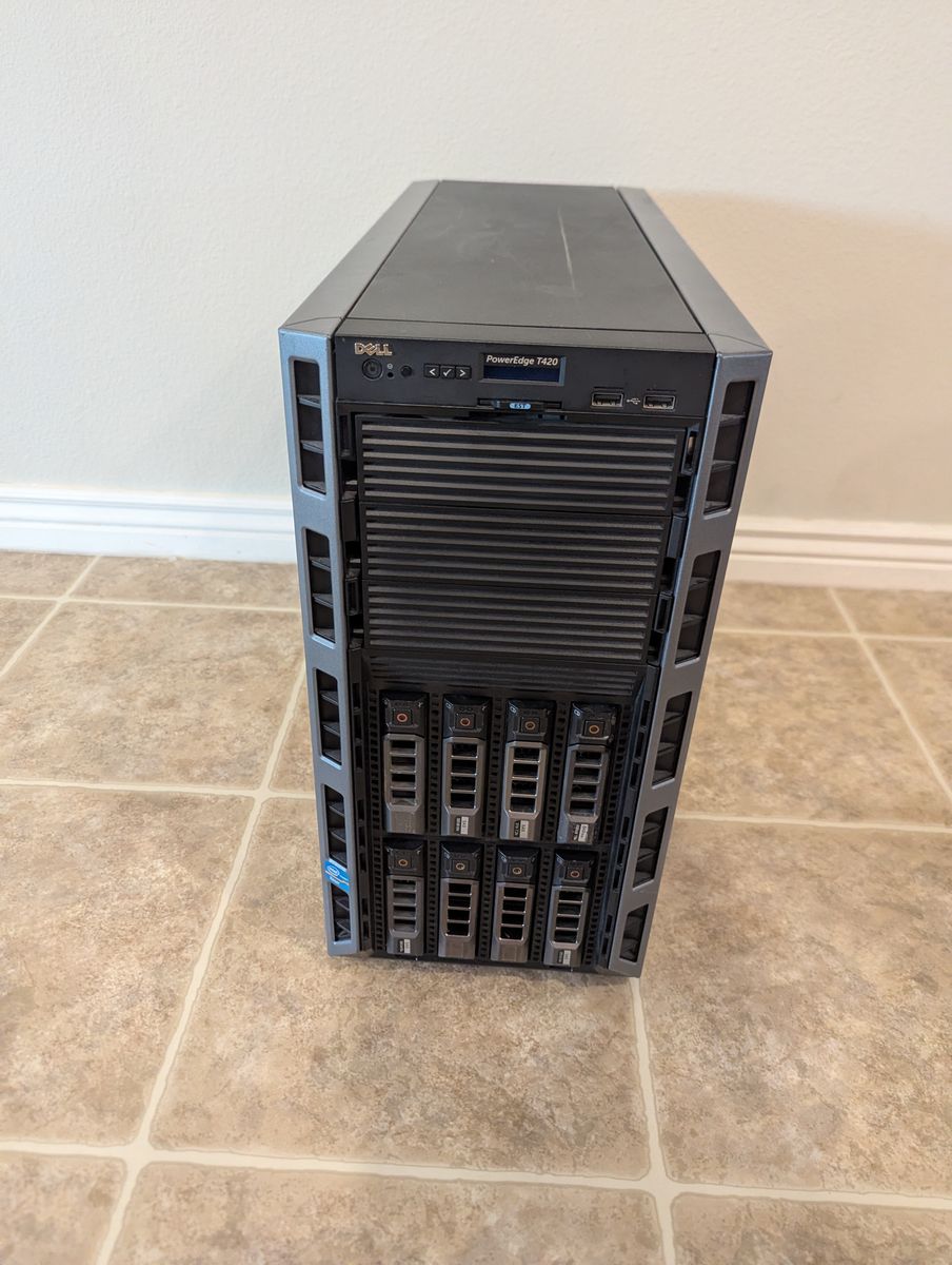 Dell PowerEdge T420 Tower Server – Dual Xeon – 16GB RAM – H710 – 8 Bay WITH Drives $300