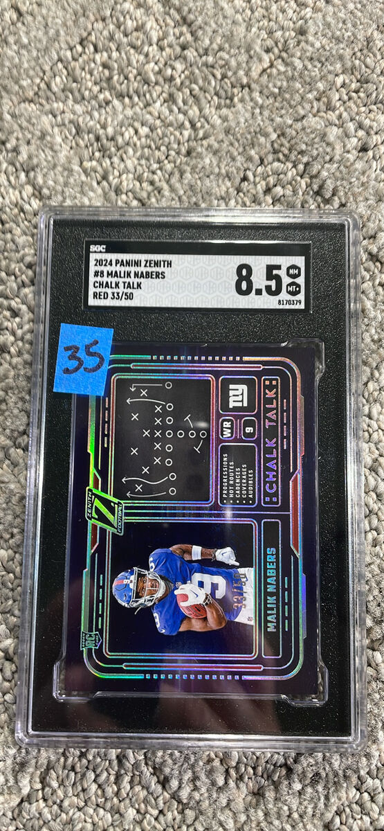 Malik Nabers New York Giants graded slabs $35