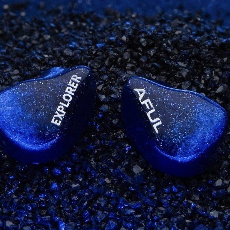 New AFUL Explorer 1DD+2BA Hybrid In-Ear Monitors Audio IEM Headphones Blue Shells