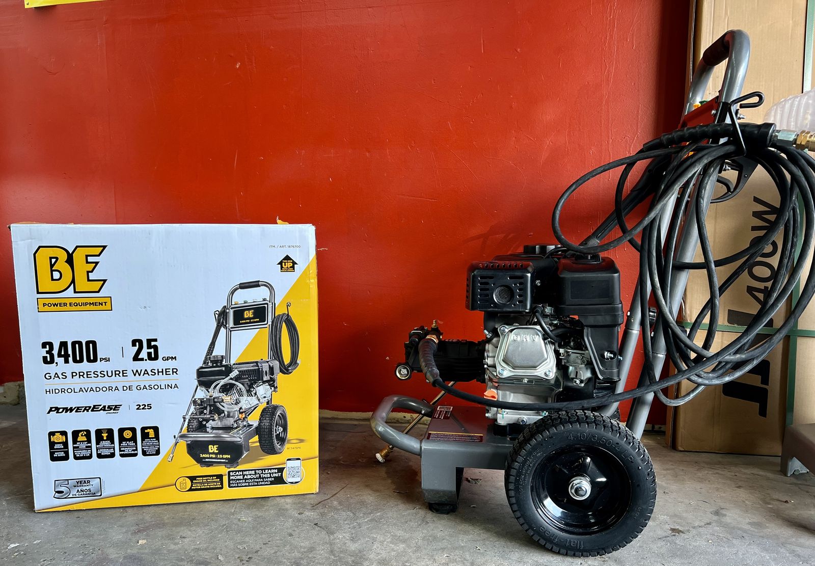 BE Gas Pressure Washer 3400 PSI