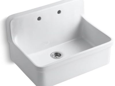 Kohler Gilford 12700-0 Wall-Mount Sink with Apron