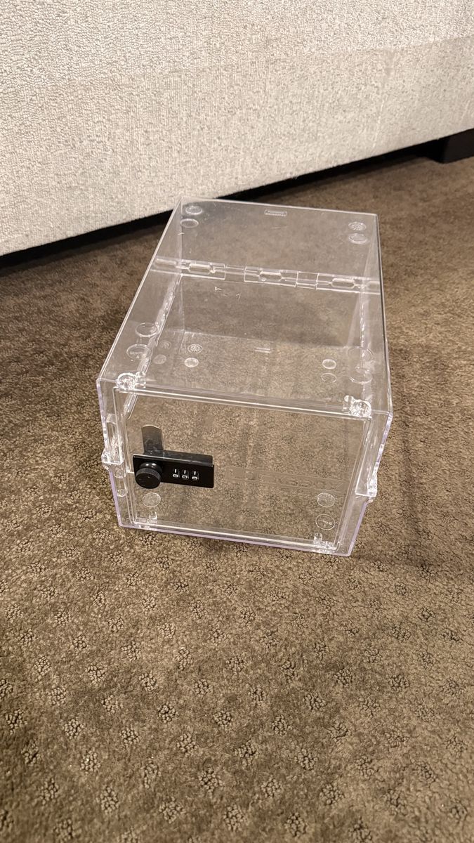 Clear Combination Lock Box