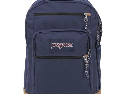 JanSport Cool Student Backpack Navy Blue XL 34L with 15-Inch Laptop Sleeve