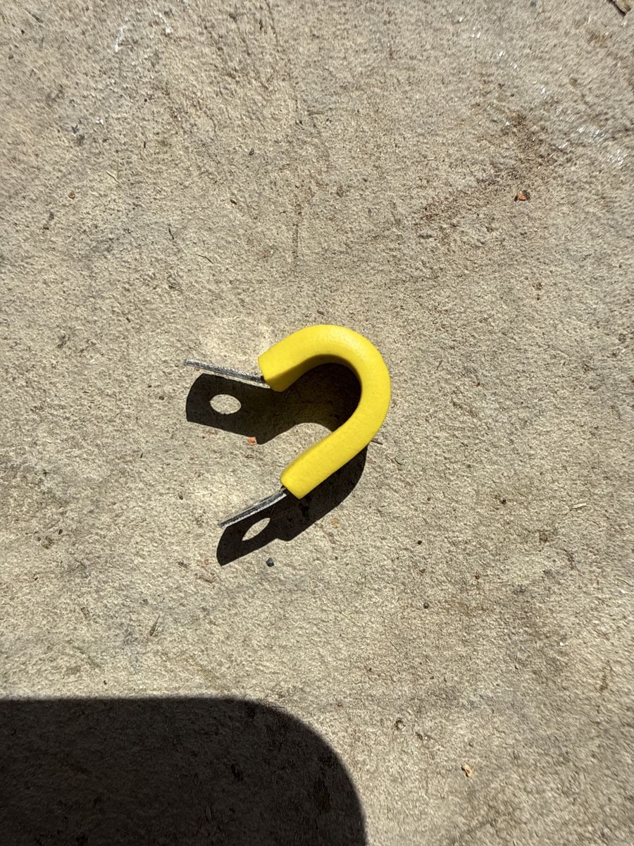 Crescent Steel Yellow Nitrile Rubber Loop Clamp
