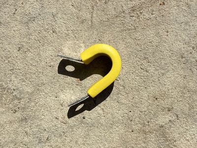 Crescent Steel Yellow Nitrile Rubber Loop Clamp