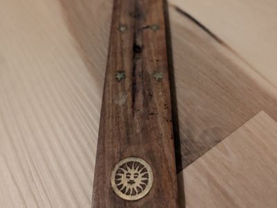 wooden incense burner