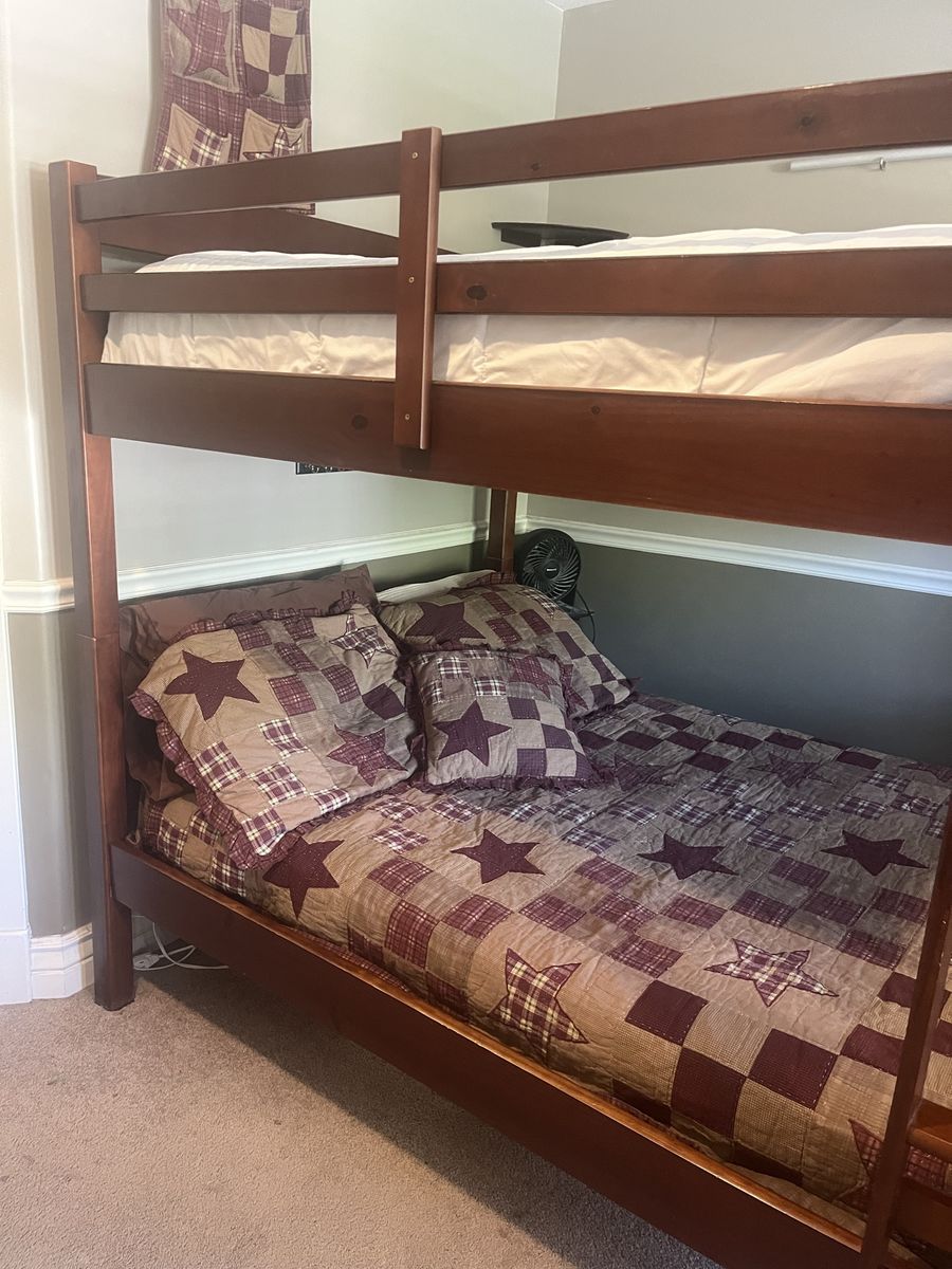 Full size wood bunk beds