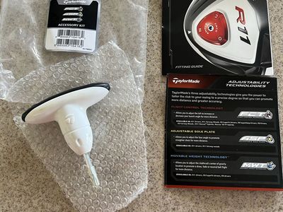 TaylorMade Accessory Kit with Torque Wrench & Fitting Guide - Adjustable Golf Club Tools