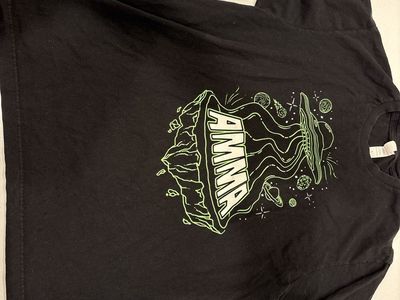AMMA UFO Space Graphic T-Shirt Black Size Large Unisex