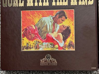 VINTAGE GONE WITH THE WIND 1980s COMMEMORATIVE VHS SET