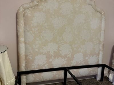 Queen upholstered bed