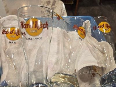 Hard Rock Cafe Pilsner Glasses