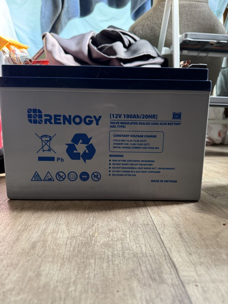 Renogy 12V 100Ah/20HR Gel Type Batteries - 2 Batteries