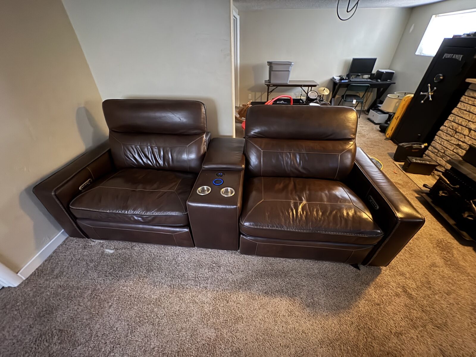 Leather couch $600 obo