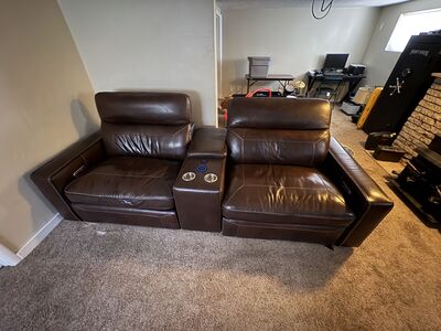 Leather couch $600 obo