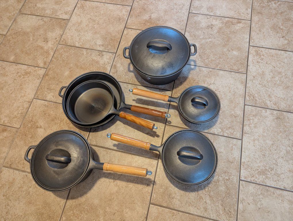 Cast Iron pots and pans