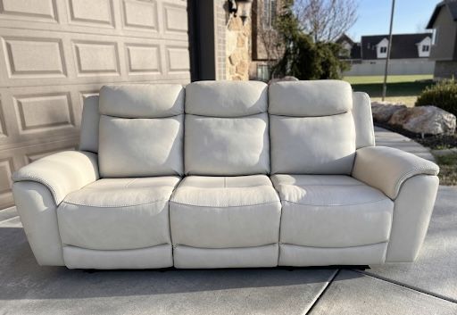 Leather Recliner couch/sofa with power head rest