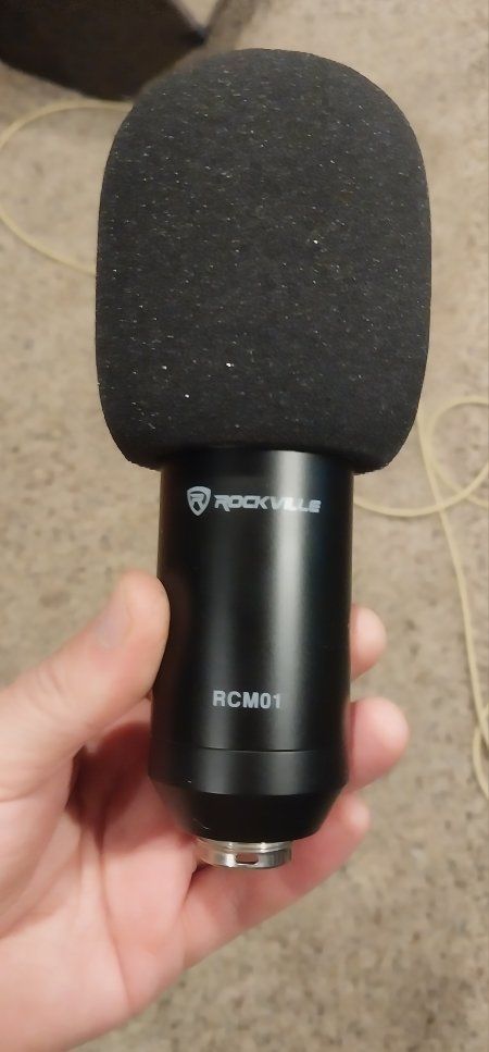 Rockville RCM01 Studio Condenser Microphone with Foam Windscreen Filter