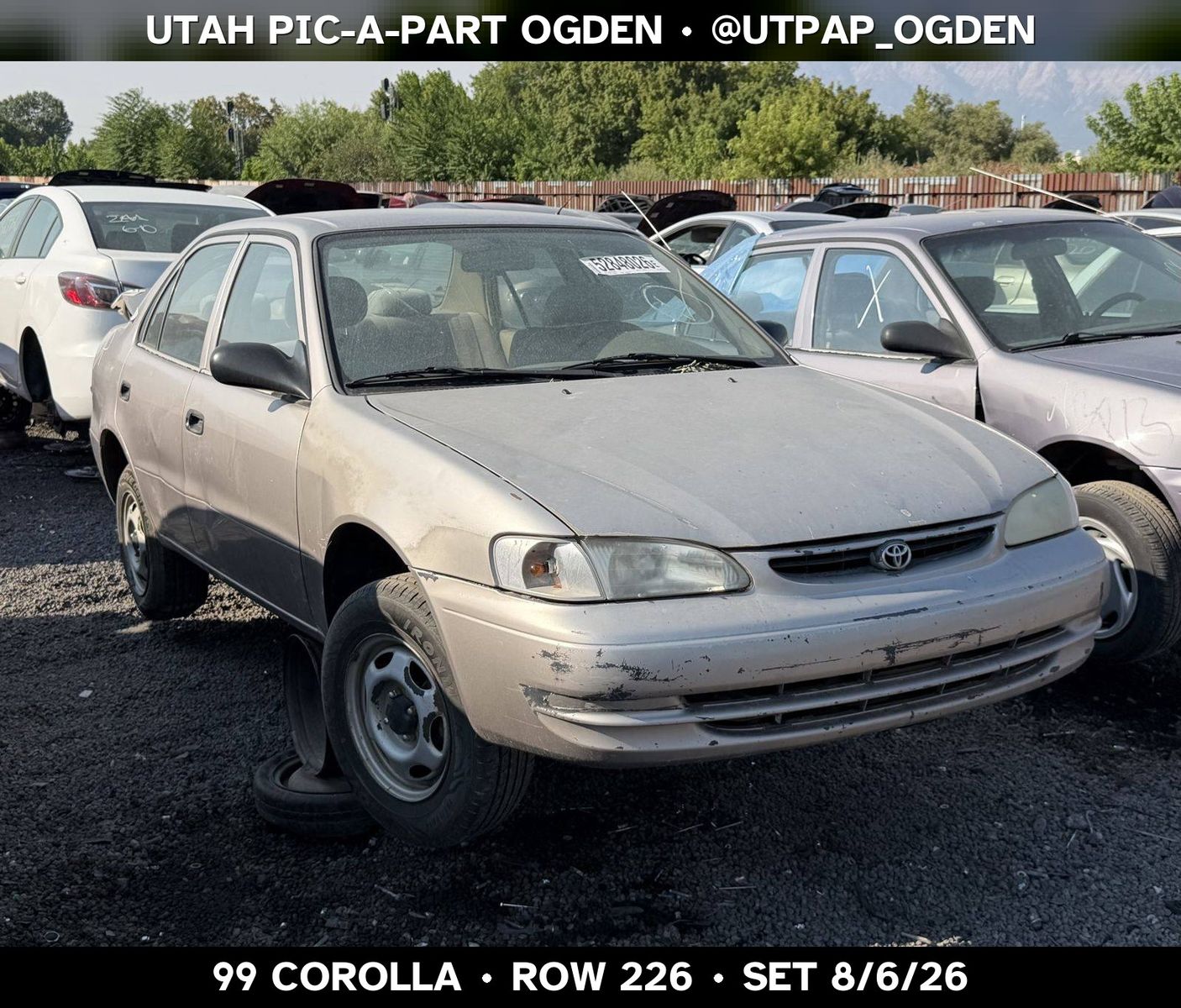Just In! 1999 Toyota Corolla Parts - UTPAP Ogden