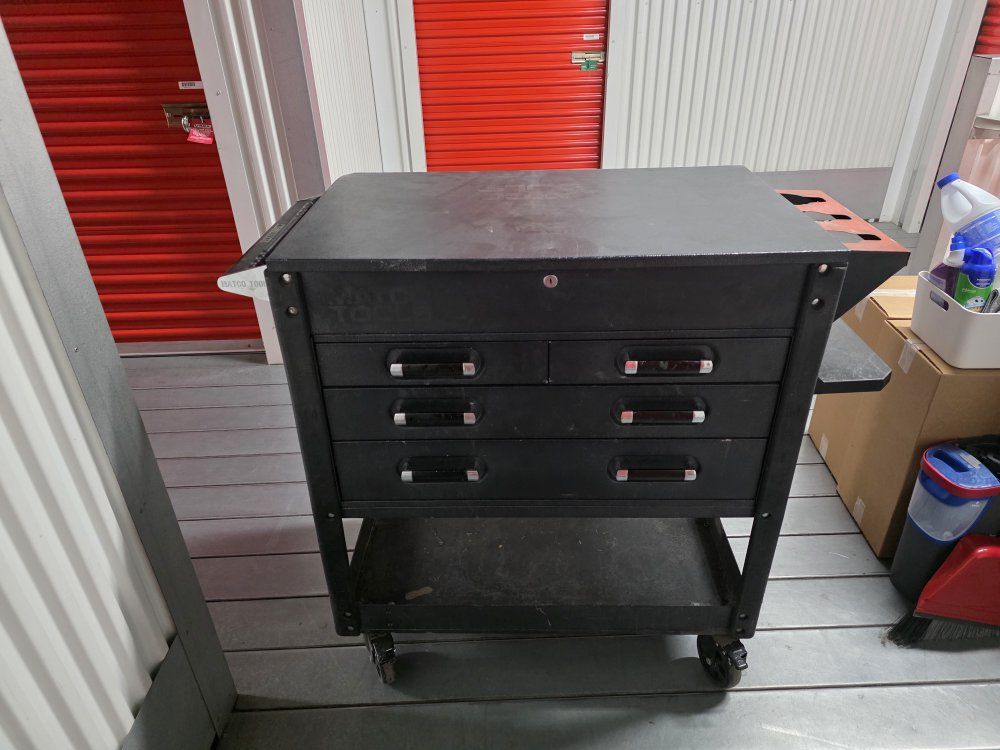 Matco Tools Black Rolling Tool Cart with 5 Drawers - Excellent Condition