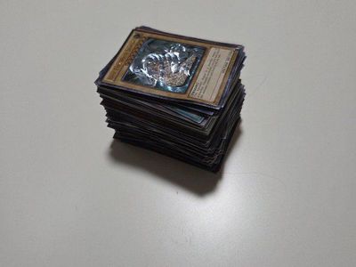 stack of yugioh cards lot